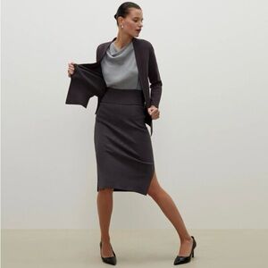 MM Lafleur Charcoal Harlem Pencil Skirt